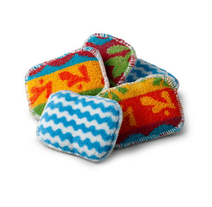 Bright Fabric Scrubbies for Non-stick Pans