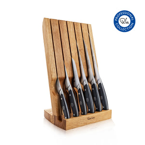 Robert Welch Professional Knives (6) in Angle Oak Block