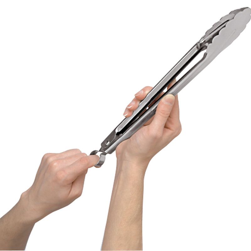 Locking Tongs in Stainless Steel