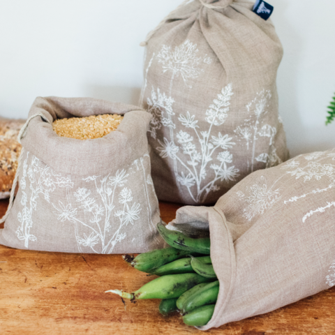 Linen best sale produce bags