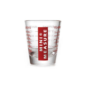 Glasses with printed measures - choice of 3 sizes